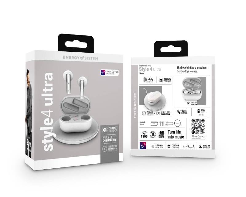 Wireless slušalice Style 4 Ultra Moon True bele - Slušalice