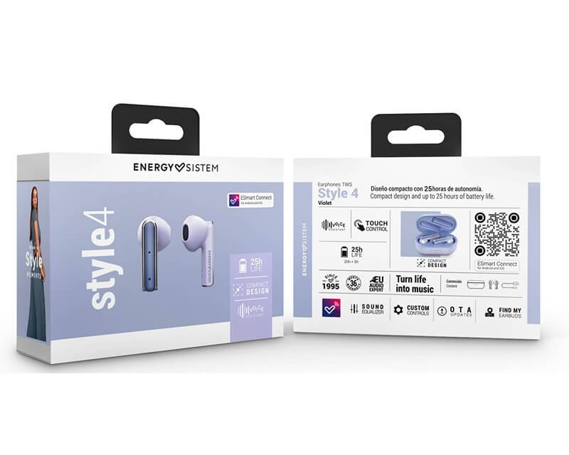 Wireless slušalice Style 4 Violet True ljubičaste - Slušalice