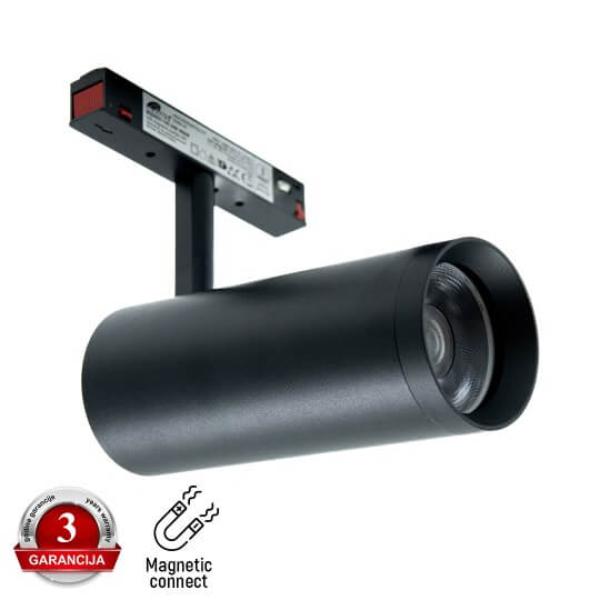Magnetna spot svetiljka 3000K 20W 145x60x110mm - Šinska rasveta