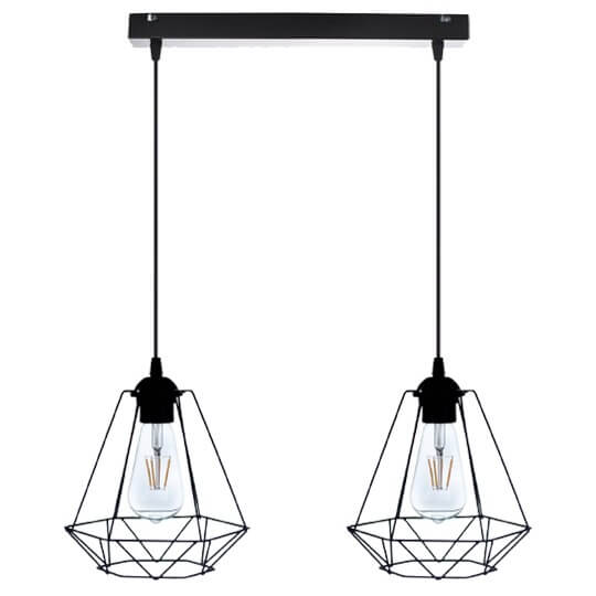 Visilica 2xE27 Max.60W/220V M0824-2S - Lusteri i visilice