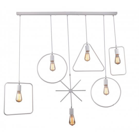 Visilica bela 6xE27 Max.60W/220V M161716