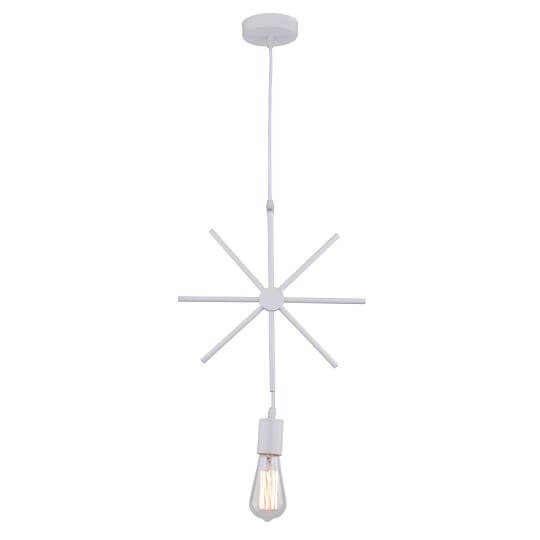 Visilica bela zvezda 1xE27 Max.60W/220V M161710 - Lusteri i visilice