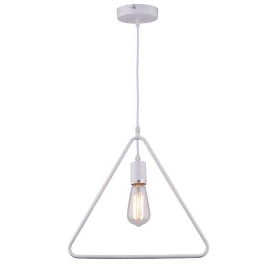 Visilica beli trougao 1xE27 Max.60W/220V M161712 - Lusteri i visilice