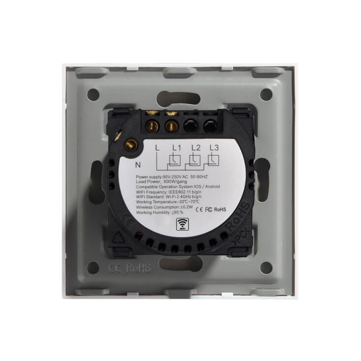 Wi-Fi smart prekidač svetla sa N provodnikom 1x5A - Led oprema