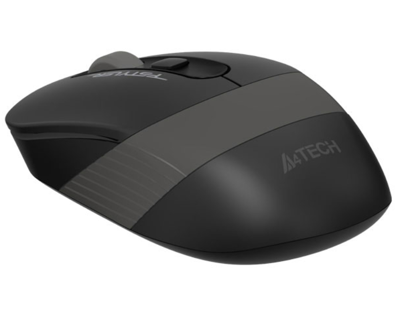 A4 Tech Bežični Miš 2000 DPI, 2.4GHz, Domet 10 do 15 m, Auto Power Saving, Sivi - Miševi i tastature