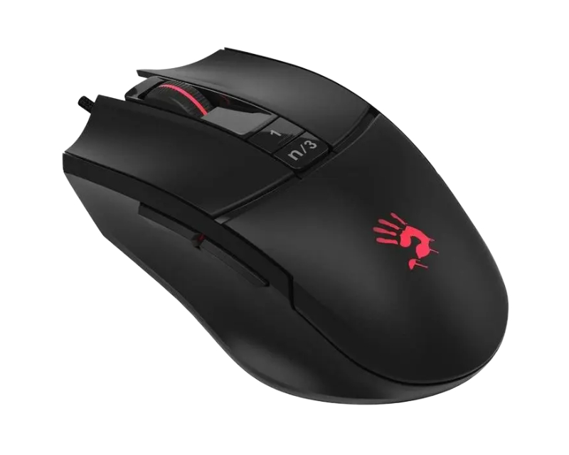 A4 Tech Pro Gaming Miš BC3332-A, 12000 CPI, RGB, Beskonačan Skrol, Pleteni Kabl, 78 g - Miševi i tastature