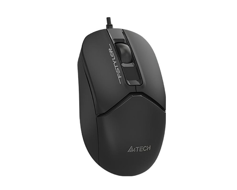 A4 Tech Žični Miš USB-C, 1200 DPI, 3 Tastera, Ambidekstrnski, Crni - Miševi i tastature