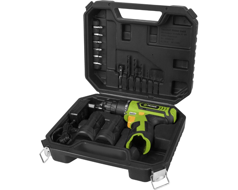 Akumulatorska bušilica 12V Fieldmann FDV 10252-A + 13 delova - Bušilice za profesionalce i hobiste