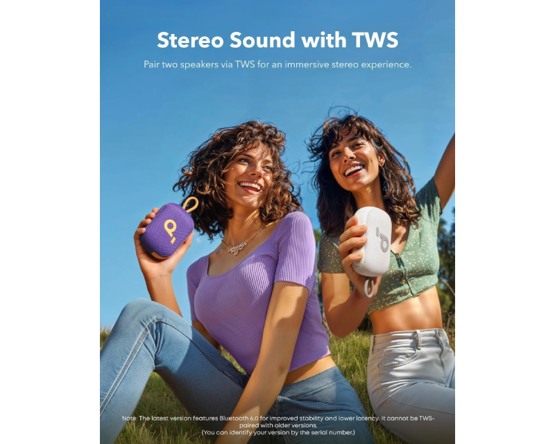 Anker Soundcore Bluetooth zvučnik IP67 do 20h ljubičasto-žuti (ZVU03803) - Zvučnici