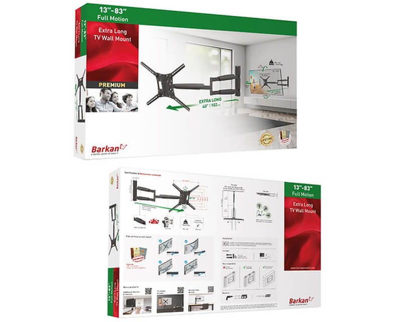 Barkan BM443XL Zglobni Zidni Nosač TV 13-86