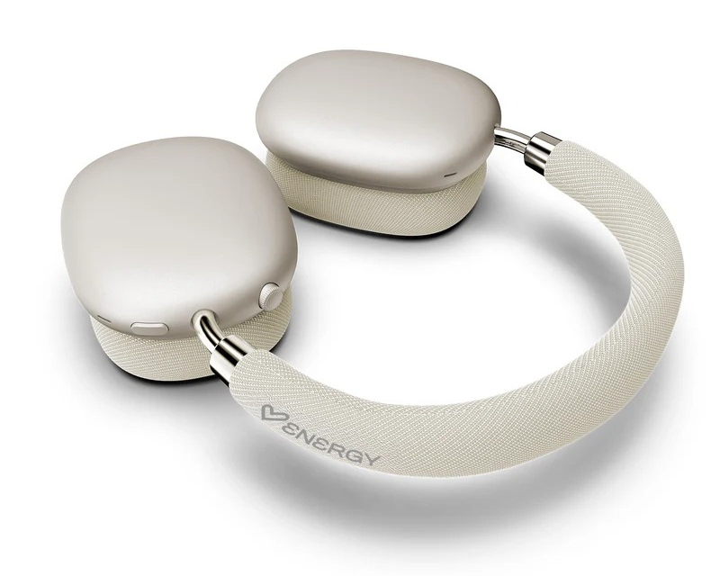 Bežične Bluetooth slušalice preko ušiju za muziku krem - Slušalice