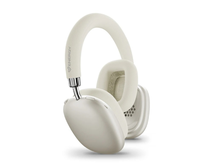 Bežične Bluetooth slušalice preko ušiju za muziku krem - Slušalice