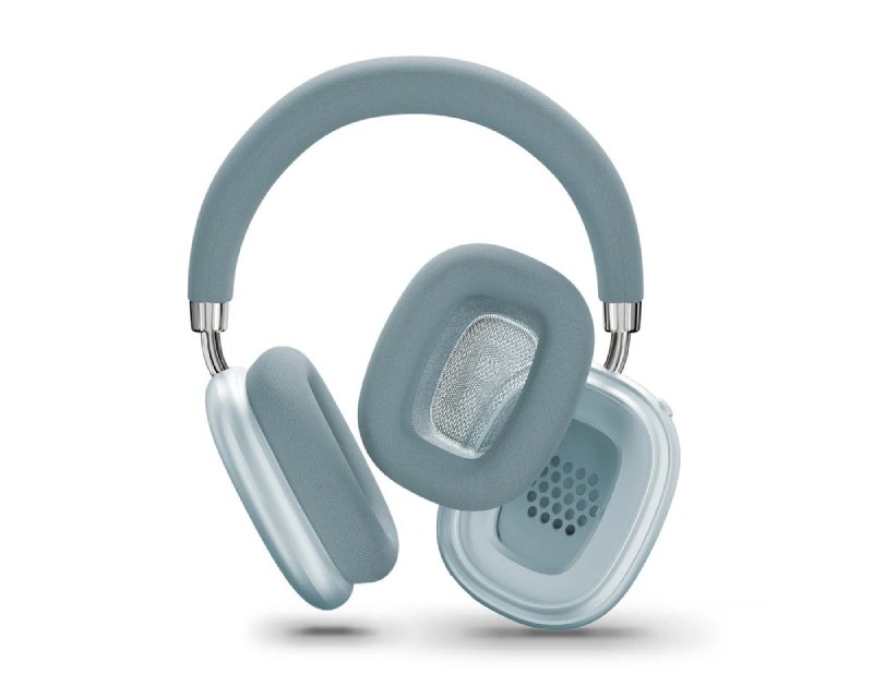 Bežične Bluetooth slušalice preko ušiju za muziku plave - Slušalice