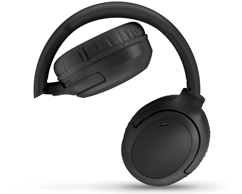 Bežične Bluetooth slušalice preko ušiju sa ANC poništavanjem buke crne - Slušalice