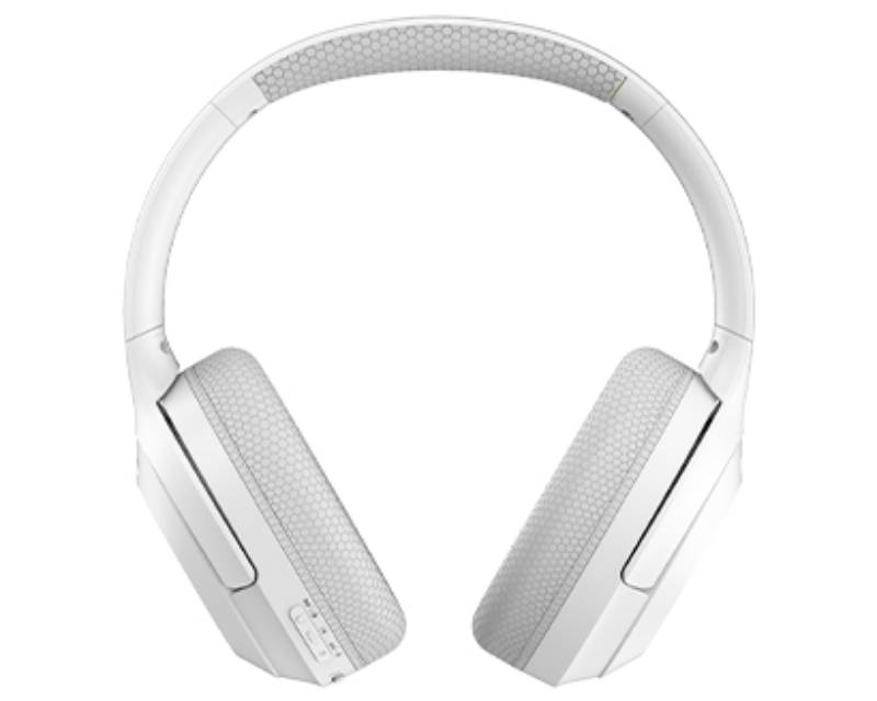 Bežične Bluetooth slušalice preko ušiju sklopive sa 40 sati baterije bele - Slušalice