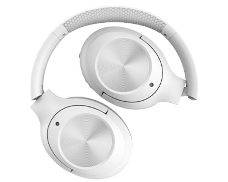 Bežične Bluetooth slušalice preko ušiju sklopive sa 40 sati baterije bele - Slušalice