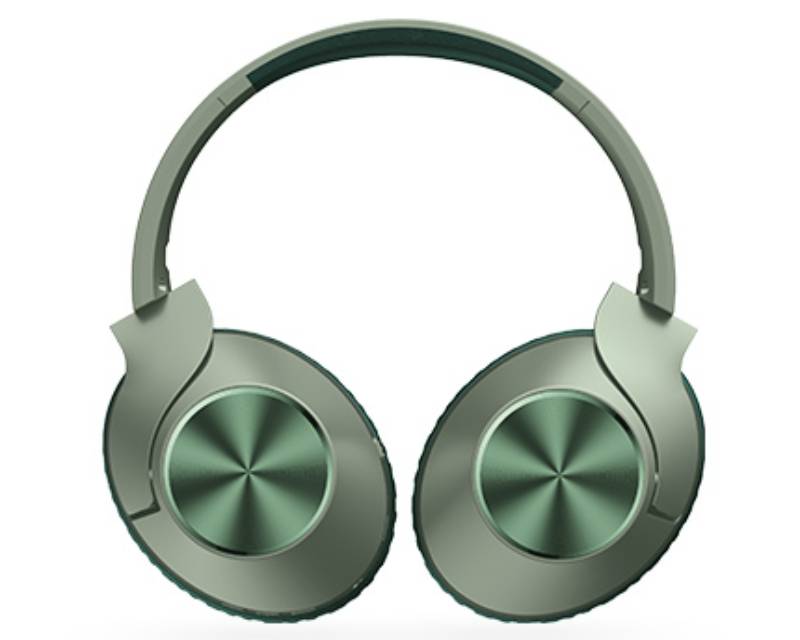 Bežične Bluetooth slušalice preko ušiju sklopive sa AUX kablom zelene - Slušalice