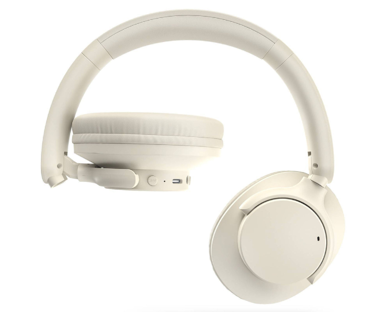 Bežične Bluetooth slušalice sa FM radiom i MP3 plejerom krem - Slušalice