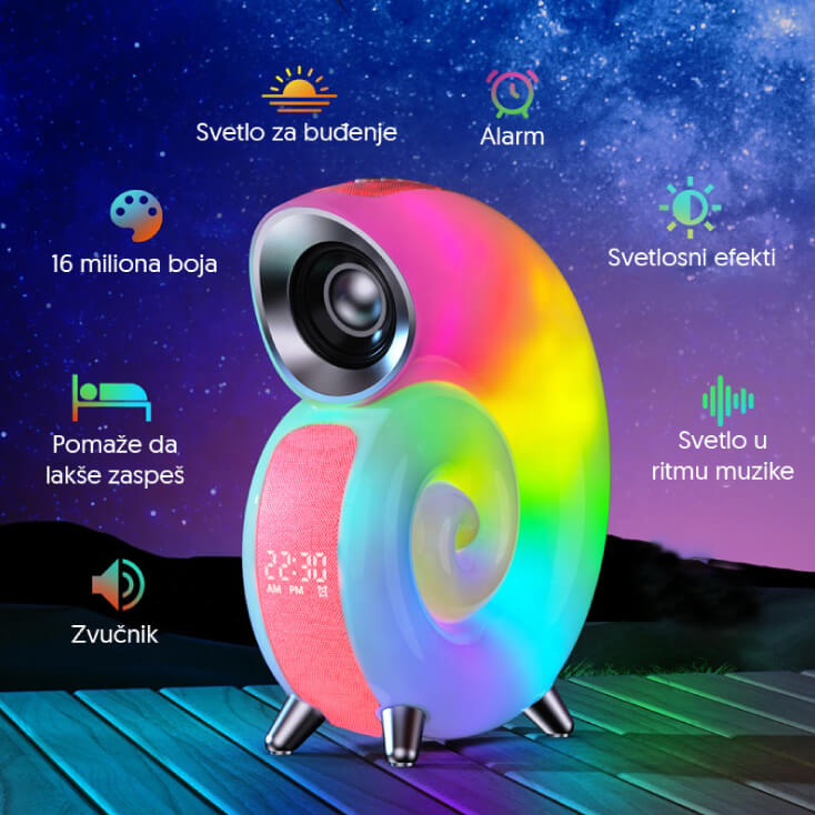 Bluetooth RGB zvučnik crveni - Zvučnici