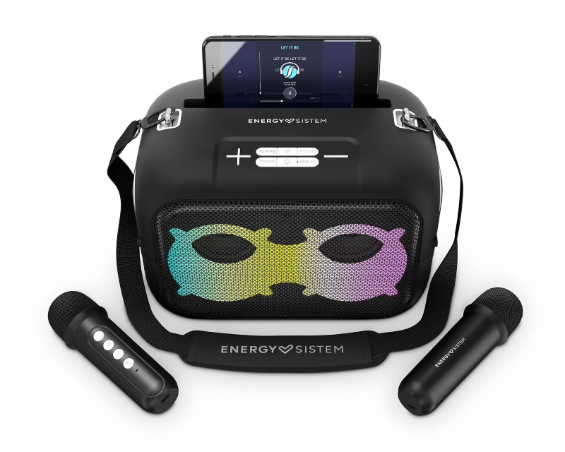 ENERGY SISTEM karaoke Bluetooth zvučnik IPX4, 2 mikrofona, LED - Zvučnici