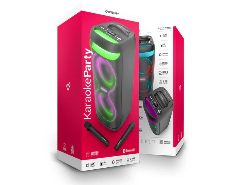 ENERGY SISTEM party zvučnik, RGB, 2 mikrofona, Bluetooth 5.4 - Zvučnici