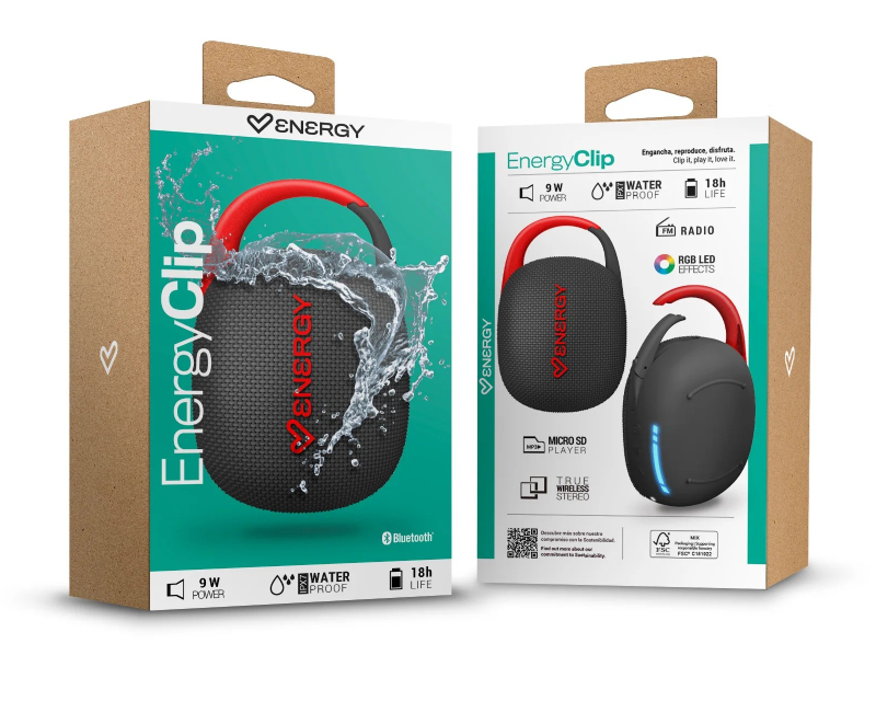 ENERGY SISTEM prenosni Bluetooth zvučnik IPX7, 18h, FM, crno crveni - Zvučnici
