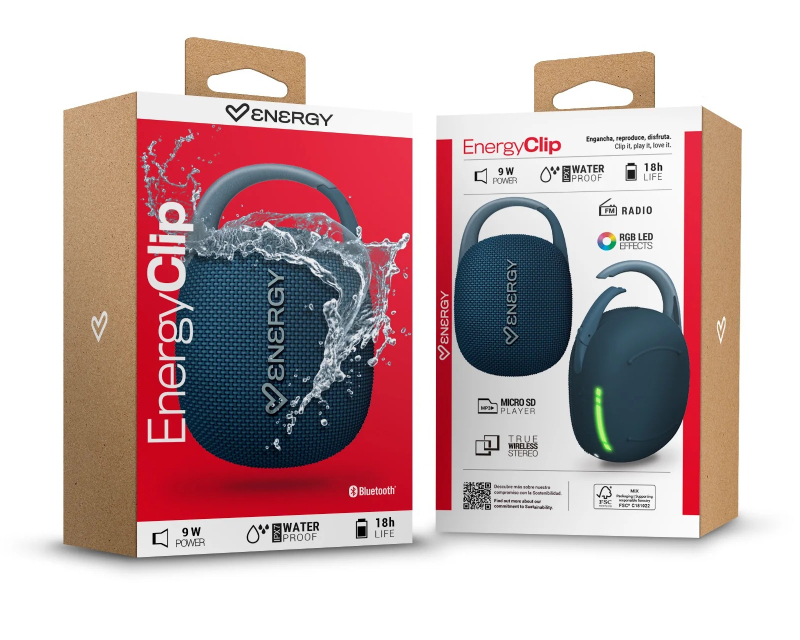 ENERGY SISTEM prenosni Bluetooth zvučnik IPX7, 18h, FM, plavi - Zvučnici