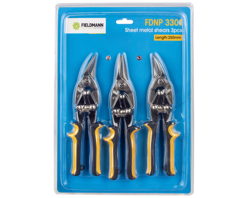 FIELDMANN FDNP 3301 Set Makaza za Lim (3 dela) | Precizno Sečenje - Ručni alat