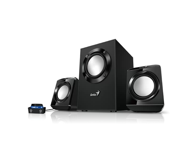 GENIUS 2.1 zvučnici za računar, drveni subwoofer, kompaktni - Zvučnici