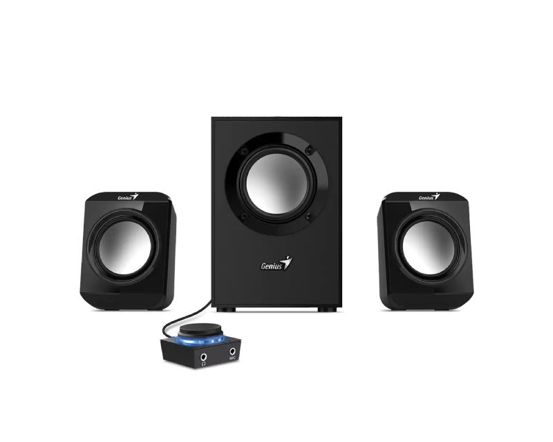 GENIUS 2.1 zvučnici za računar, drveni subwoofer, kompaktni - Zvučnici
