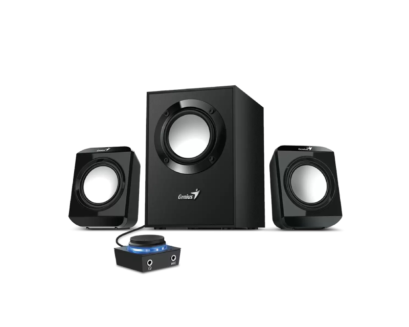 GENIUS 2.1 zvučnici za računar, drveni subwoofer, kompaktni - Zvučnici