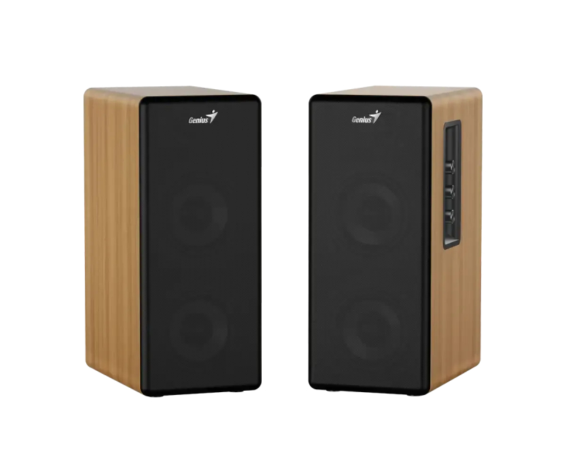 GENIUS Bluetooth zvučnik 2.0, drveno kućište, woofer 3.5 inča - Zvučnici
