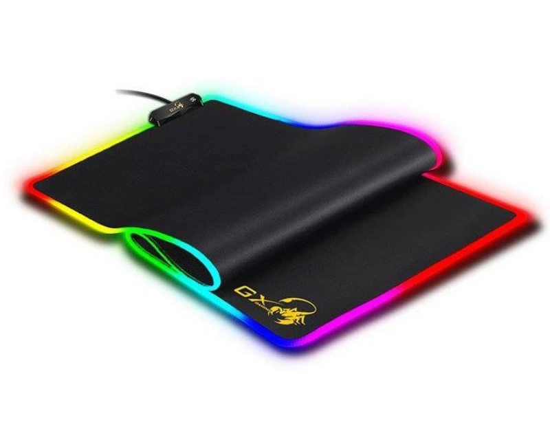 Genius Premium Desk Mat 800 x 300 mm, Guma i Tekstil, Crna, 3 mm - Miševi i tastature