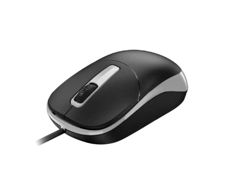 Genius Žični Miš USB-C, 1200 DPI, 3 Tastera, Ambidekstrnski, Crno Sivi - Miševi i tastature