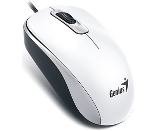 Genius Žični Optički Miš 1000 DPI, USB, Ambidekstrnski, Beli, 85 g - Miševi i tastature