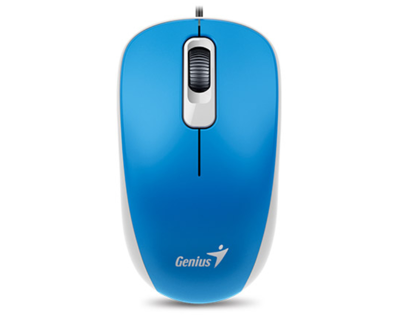 Genius Žični Optički Miš 1000 DPI, USB, Ambidekstrnski, Plavi, 86 g - Miševi i tastature