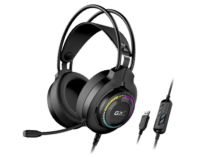 Genius gaming slušalice sa mikrofonom USB RGB 50mm