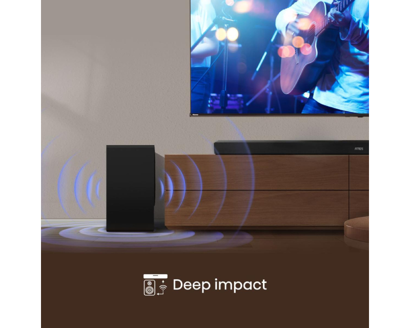 HISENSE 5.1 soundbar 380W, Dolby Atmos, bežični subwoofer - Zvučnici