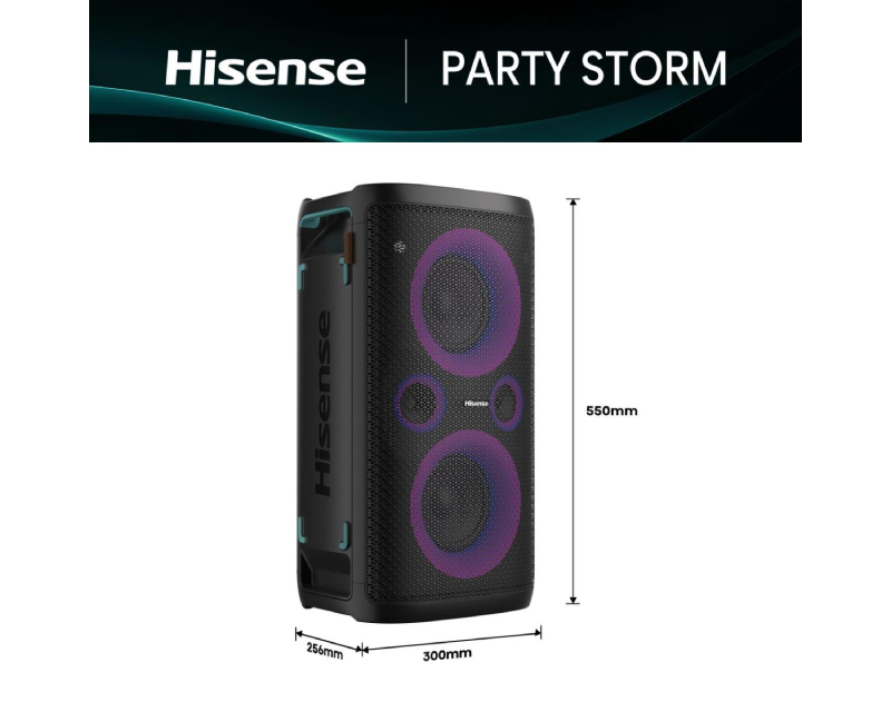 HISENSE party Bluetooth zvučnik, karaoke, 7650mAh, DJ efekti - Zvučnici