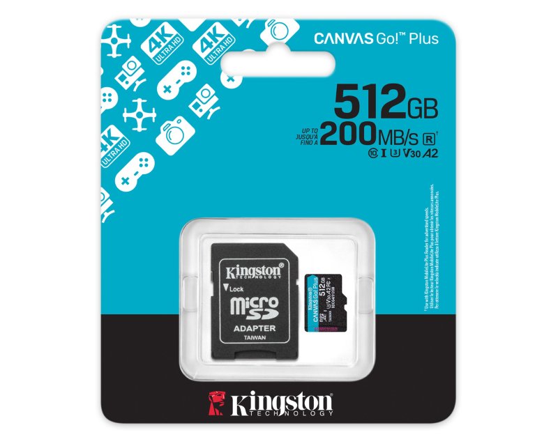 KINGSTON Memorijska kartica 512GB Canvas Go Plus - Memorijske kartice