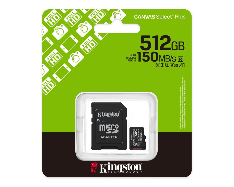 KINGSTON Memorijska kartica 512GB + adapter - Memorijske kartice