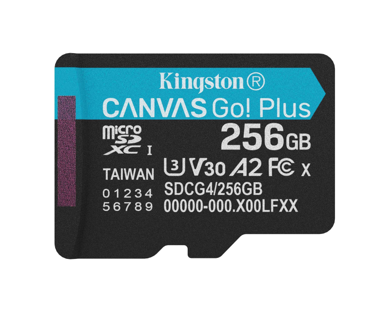 Kingston microSDXC 256GB 200MB/s UHS-I U3 V30 A2 (bez adaptera) - Memorijske kartice