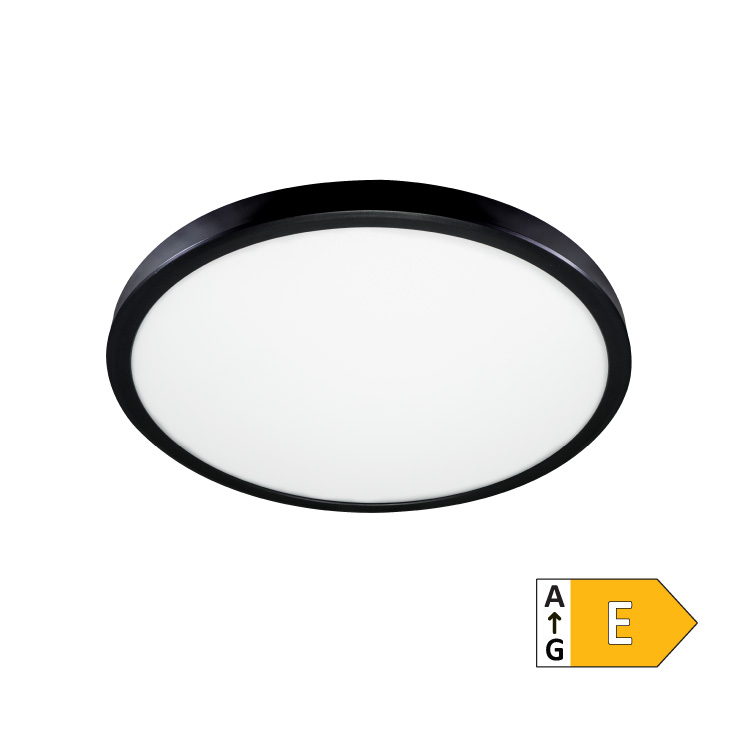 LED plafonjera 28W dnevno svetlo crna - Led plafonjere