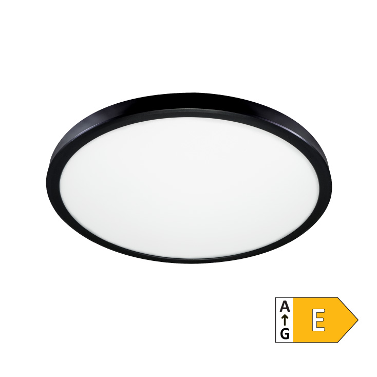 LED plafonjera 38W dnevno svetlo crna - Led plafonjere