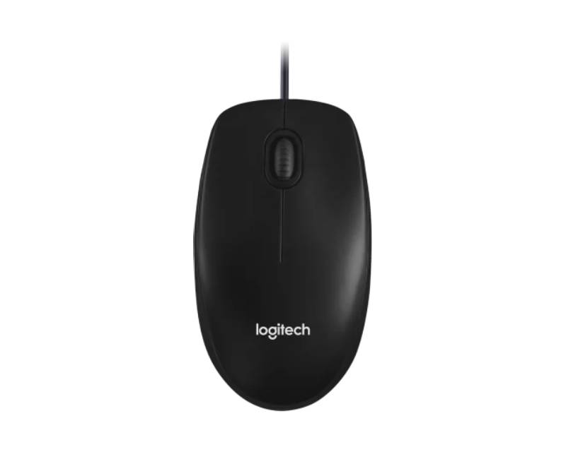 Logitech Žični Optički Miš 1000 DPI, 3 Tastera, USB, Ambidekstrnski, Crni - Miševi i tastature