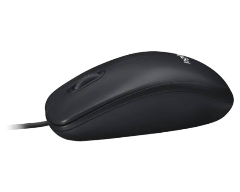 Logitech Žični Optički Miš 1000 DPI, 3 Tastera, USB, Ambidekstrnski, Crni - Miševi i tastature