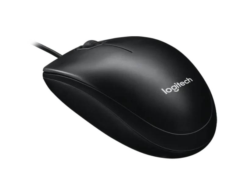 Logitech Žični Optički Miš 1000 DPI, 3 Tastera, USB, Ambidekstrnski, Crni - Miševi i tastature