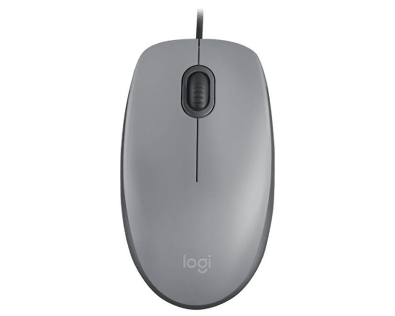Logitech Žični Optički Miš 1000 DPI, USB, Ambidekstrnski, Sivi, 85 g - Miševi i tastature