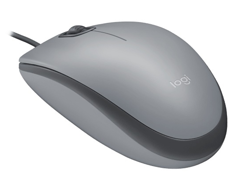 Logitech Žični Optički Miš 1000 DPI, USB, Ambidekstrnski, Sivi, 85 g - Miševi i tastature