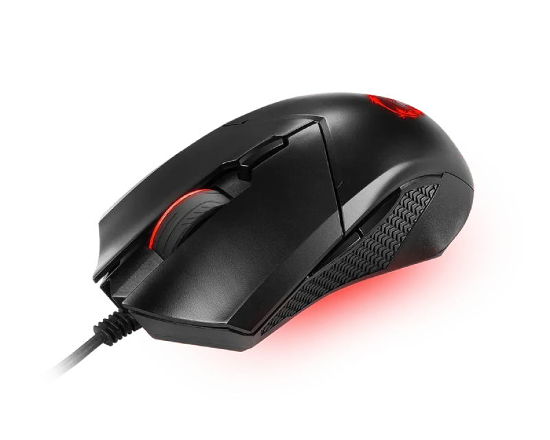 MSI Gaming Žični Miš 3200 DPI, PixArt PAW 3519, 6 Tastera, Crveno RGB, 92 g - Miševi i tastature